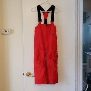 Red Obermeyer ski pants